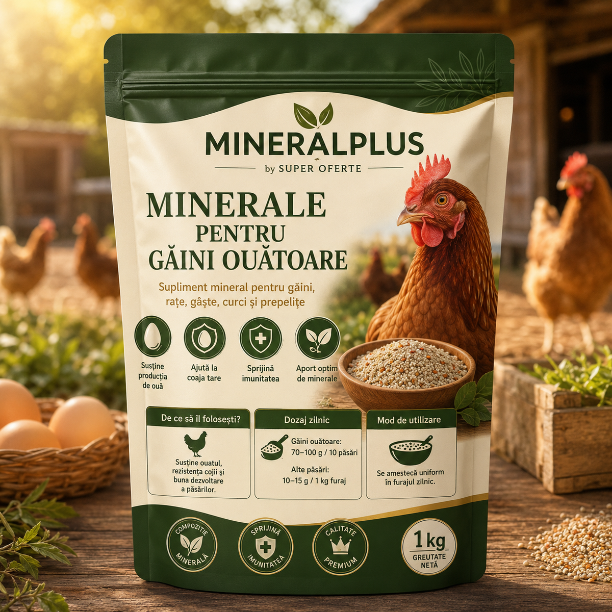 MINERALPLUS - Complex de Vitamine pentru Găini