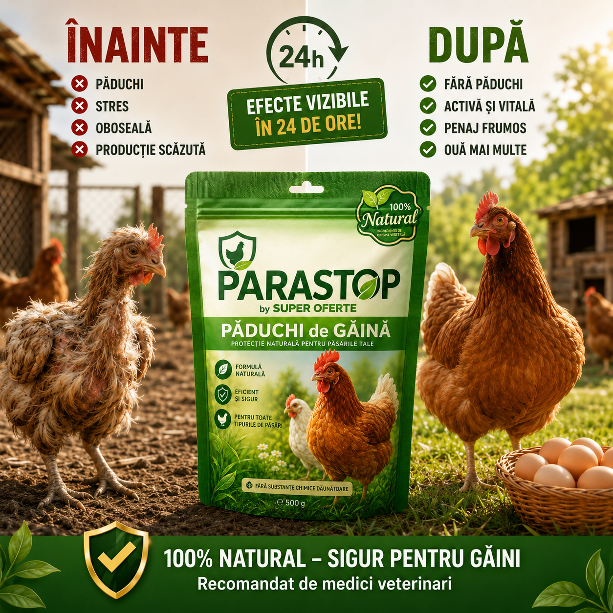 PARASTOP - Pudră Naturală Anti-Paraziți