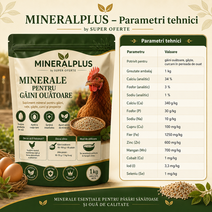 MINERALPLUS - Complex de Vitamine pentru Găini